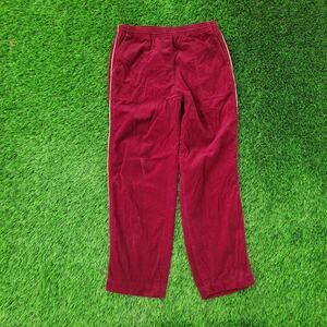 Vintage 70s MOD High-Waist Corduroy Pants 28x27 Burgundy